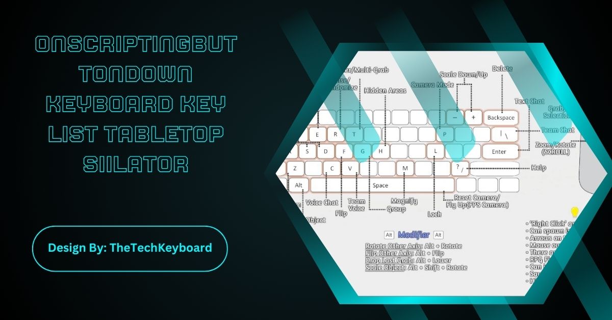 OnscriptingButtonDown Keyboard Key List Tabletop Siilator