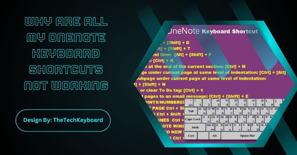 Why Are All My Onenote Keyboard Shortcuts Not Working