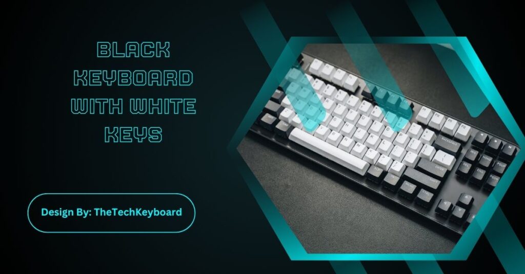 Black Keyboard With White Keys